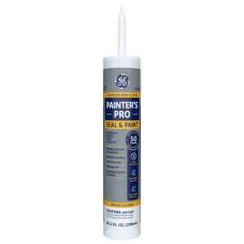 GE Max Extra 3500 GE22608 Siliconized Acrylic Caulk, Clear, 10.1 oz Cartridge