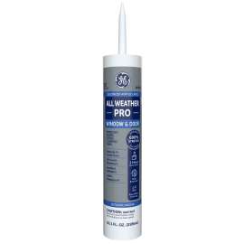 GE Max Flex 5000 GE22764 Siliconized Acrylic Caulk, White, 10.1 oz Cartridge