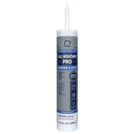 GE Max Flex 5000 GE22780 Siliconized Acrylic Caulk, Clear, 10.1 oz Cartridge