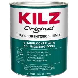 Kilz 10042 Primer, White, 1 qt, Can