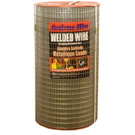 Jackson Wire 10 08 36 14 Welded Wire Fence, 100 ft L, 24 in H, 1/2 x 1 in Mesh, 16 Gauge, Galvanized