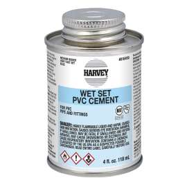 Harvey 018400-24 Solvent Cement, 4 oz Can, Liquid, Blue