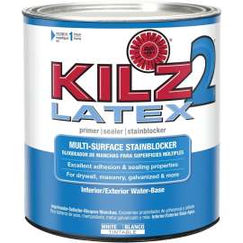 Kilz 20002 Exterior Primer, White, 1 qt