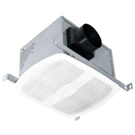 Air King AK90 Exhaust Fan, 10-7/8 in L, 9-3/8 in W, 0.3 A, 120 V, 1-Speed, 90 cfm Air, Metal, White
