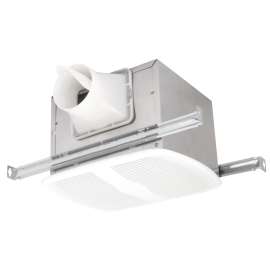 Air King AK90LS6 Exhaust Fan, 10-7/8 in L, 9-3/8 in W, 0.3 A, 115/120 V, 1-Speed, 90 cfm Air, Metal, White
