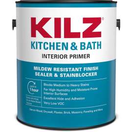 Kilz L204511 Primer, White, 1 gal, Can