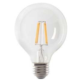 Feit Electric BPG2560W/950CA/FIL LED Bulb, Globe, G25 Lamp, 60 W Equivalent, E26 Lamp Base, Dimmable, Daylight Light