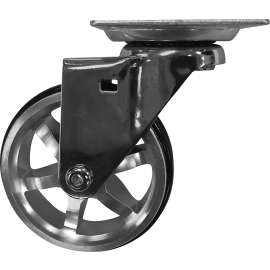 Shepherd Hardware 6294 Swivel Caster, 3 in Dia Wheel, Aluminum/Polyurethane Wheel, 100 lb