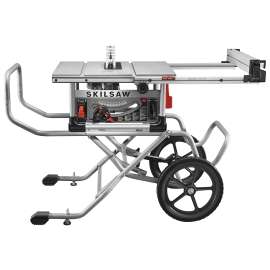 SKILSAW SPT99-12 Worm Drive Table Saw, 120 VAC, 15 A, 10 in Dia Blade, 5/8 in Arbor, 30-1/2 in Rip Capacity Right