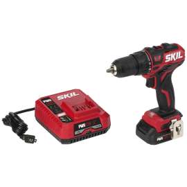 SKIL DL529002 Drill Driver Kit, Battery Included, 12 V, 2 Ah, 1/2 in Chuck, Hex Chuck