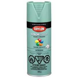 Krylon ColorMaster 455680007 Spray Paint, Satin, Jade, 12 oz, Aerosol Can