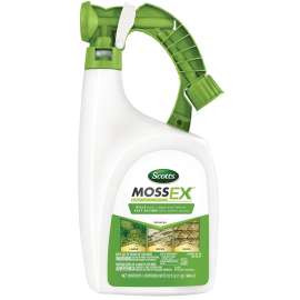 Scotts MossEX 3300210 Moss Control, Liquid, 32 oz Bottle