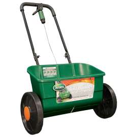 Scotts Classic 76565 Drop Spreader, 10000 sq-ft Coverage Area, 22 in W Spread, Plastic Hopper