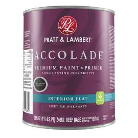 Pratt & Lambert Accolade Z4600 0000Z4682-14 Paint and Primer, Flat, Deep Base, 29 oz