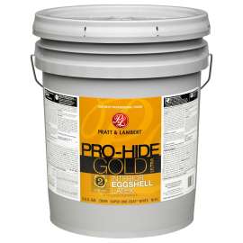 Pratt & Lambert Pro-Hide Gold Ultra Z8280 0000Z8289-20 Interior Paint, Eggshell, White, 5 gal
