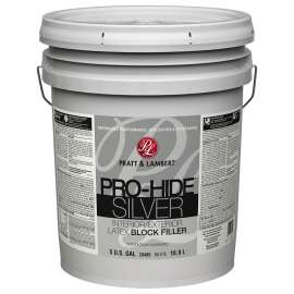Pratt & Lambert Pro-Hide Silver Z8485 0000Z8485-20 Interior Latex Block Filler, White, 5 gal
