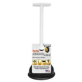 Korky 94-4A Drain Plunger, 5-1/2 in Cup, T Handle