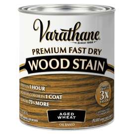 VARATHANE 333660 Premium Wood Stain, Aged Wheat, Liquid, 1 qt