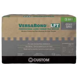 CUSTOM VersaBond Series VBLFTMG50 Tile Mortar, Gray, Solid, 50 lb Bag