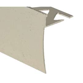 Loxcreen Tile Nosing, 6 ft L, Aluminum, Hammered Titanium