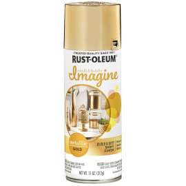 RUST-OLEUM 355100 Spray Paint, Metallic, Gold, 11 oz