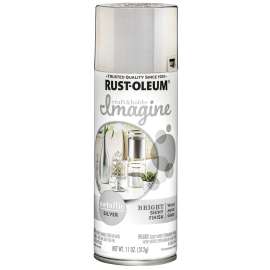 RUST-OLEUM Imagine Craft & Hobby 7606387 Spray Paint, Metallic, Silver, 11 oz, Aerosol Can