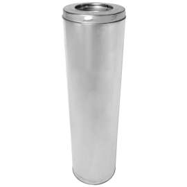 SELKIRK SuperVent 2100 JM7S36 Chimney Pipe, 11 in OD, 36 in L, Stainless Steel