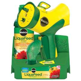 Miracle-Gro LiquaFeed 1016111 Plant Food Starter Kit, 16 oz Bottle, Liquid, 12-4-8 N-P-K Ratio