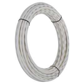 SharkBite U860W100 Pipe Tubing, 1/2 in, Polyethylene, White, 100 ft L