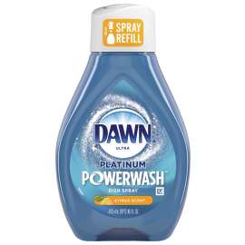 DAWN 40683 Platinum Power Wash Dish Spray, 16 oz, Citrus, Clear