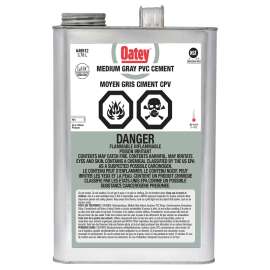 Oatey 48912 Cement, 3.78 L, Liquid, Gray