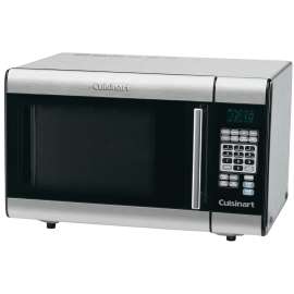 Cuisinart CMW-70C Compact Microwave Oven, 0.7 cu-ft Capacity, 700 W, 2 Cooking Stages, Glass/Metal, Black