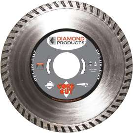 Diamond Products 21212 Circular Turbo Blade, 1 in Arbor, Diamond Cutting Edge