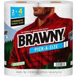 Brawny Pick-A-Size 44070 Paper Towel, White Roll