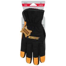 GLOVES WORK GOATSKIN/SYN MED