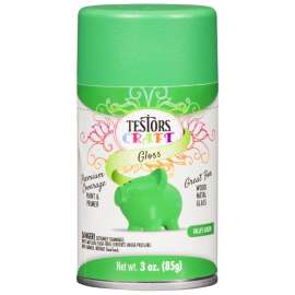 TESTORS 321201 Craft Paint, Gloss, Valley Green, 3 oz, Aerosol Can
