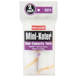 WOOSTER Mini-Koter R211-4 High-Capacity Yarn, 4 in L, Fabric Cover