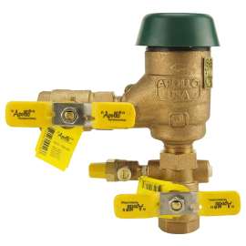 Apollo Valves 4A904A2F Pressure Vacuum Breaker, 3/4 in Connection, 150 psi Max Pressure, Brass