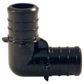 Apollo Valves PXPAE115PK Pipe Elbow, 1 in, Barb, 90 deg Angle, Plastic, Black, 200 psi Pressure