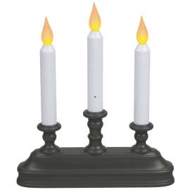 Xodus Innovations FPC1330A Candle, 10-1/4 in H Candle, Aged Bronze/White Candle, D Alkaline Battery, LED Bulb