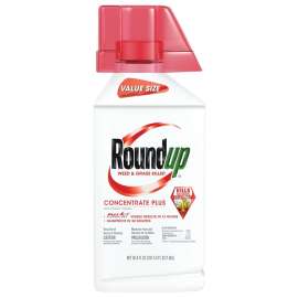 Roundup 5100610 Weed and Grass Killer Concentrate, Liquid, Pour Application, 37 oz Bottle