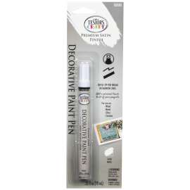RUST-OLEUM American Accents 215153 Decorative Paint Pen, Chisel Tip, White