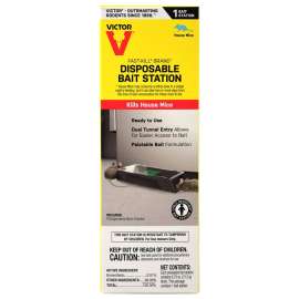 Victor Fast-Kill M913 Mouse Bait Station, 2 -Opening, Plastic