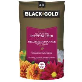 Black Gold 1410102.LT028.3P All-Purpose Potting Mix, 28.3 L