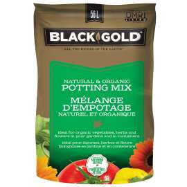 Black Gold 1402040.LT056P Natural and Organic Potting Mix, 56 L