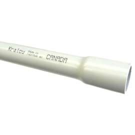 KRALOY 032915 Rigid Conduit, 1-1/2 in, 10 ft L, PVC