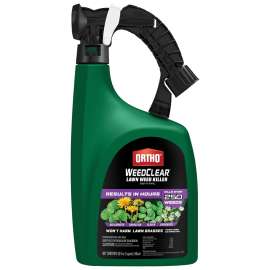 Ortho WEEDCLEAR 0449105 Weed Killer, Liquid, Spray Application, 32 oz Bottle