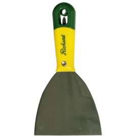 HYDE Richard Series 01214 Putty Knife, 4 in L Blade, Carbon Steel Blade, Half Tang Blade, Polypropylene Handle