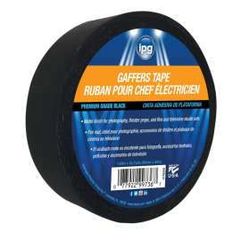 IPG 5638 Gaffers Tape, 60 yd L, 1.87 in W, Black