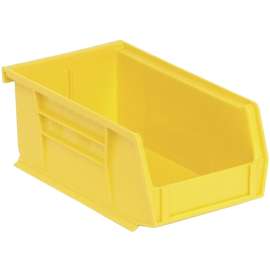 QUANTUM STORAGE SYSTEMS RQUS220YL-UPC Small Storage Bin, Polymer, Yellow